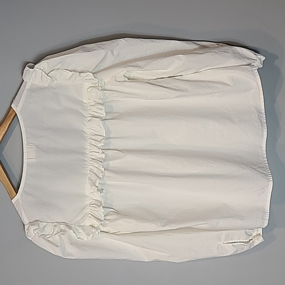Nation LTD White Ruffled Peplum Blouse - Picture 3 of 7